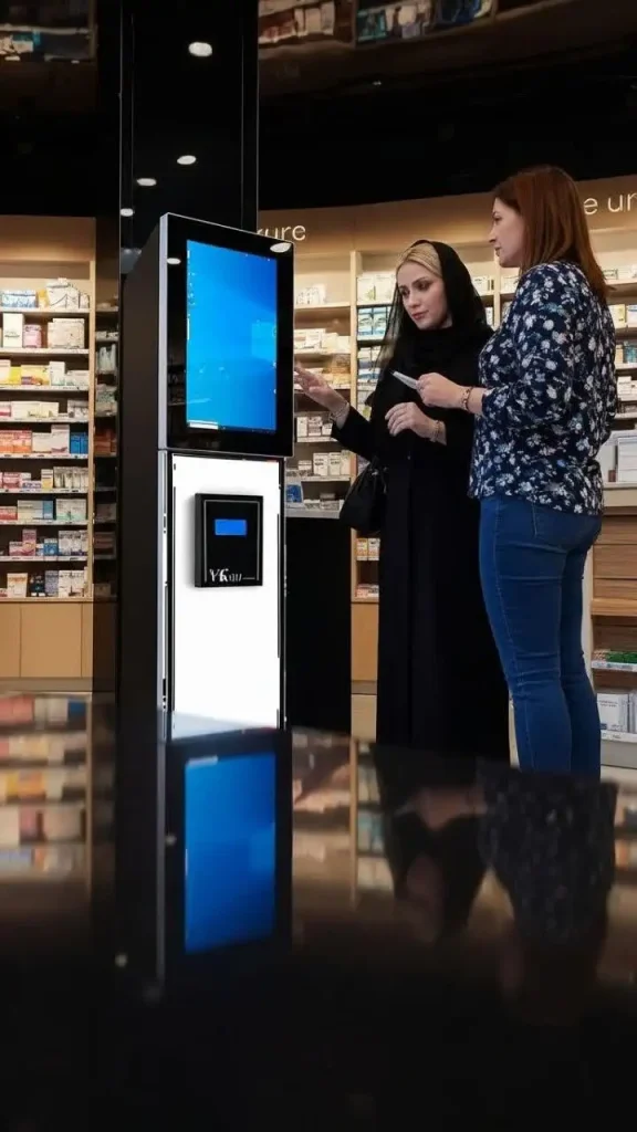 کیوسک لمسی مدل VK_221 سفید